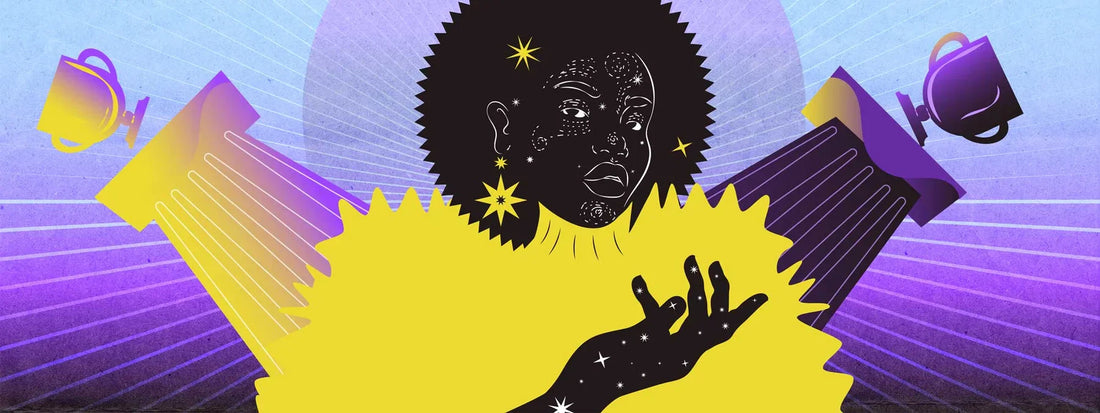 Illustration representing Black excellence, empowerment, achievement, and cultural legacy