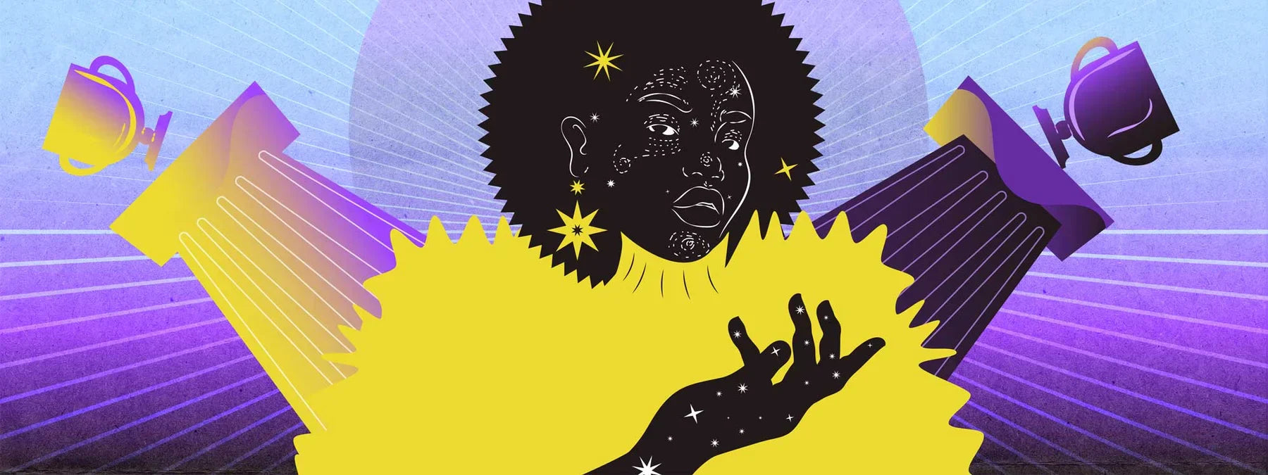 Illustration representing Black excellence, empowerment, achievement, and cultural legacy